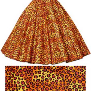 Leopard Print  Circle Skirt