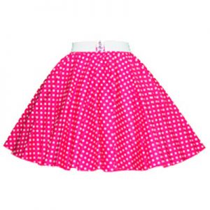 Childs Cerice Pink / Wht 7mm PD Circle Skirt