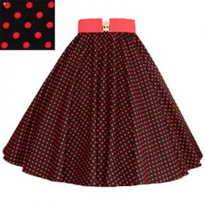 Sale – 23″(Small) Black/ Red 7MM PD Circle Skirt