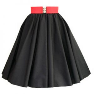 Plain Black Circle Skirt