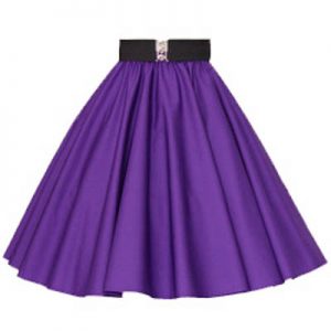 Plain Purple Circle Skirt