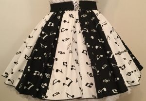 Wht Small MN & Blk Small MN  Panel Skirt