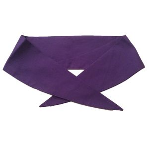 Ladies Plain Purple Neckerchief