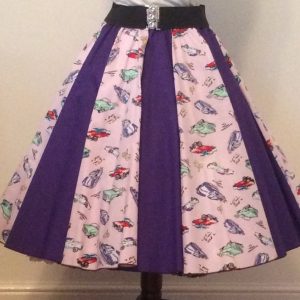 Classic Cars / Plain Purple Panel Skirt