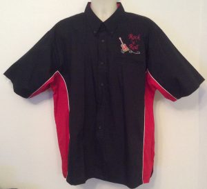 Ready Embroidered 185 Black / Red  Shirt (Size XXLarge)